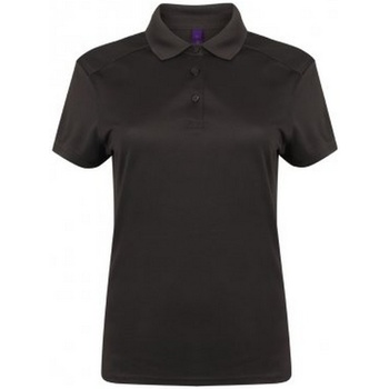 textil Dame Polo-t-shirts m. korte ærmer Henbury HB461 Dark Grey