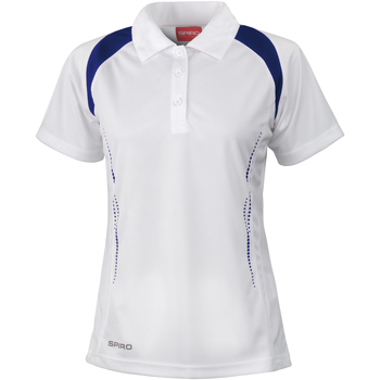textil Dame Polo-t-shirts m. lange ærmer Spiro S177F Hvid