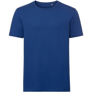 textil Herre Langærmede T-shirts Russell R108M Blå