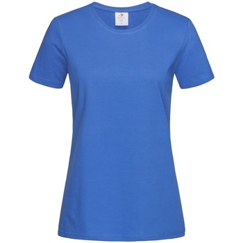 textil Dame T-shirts m. korte ærmer Stedman Comfort Blå