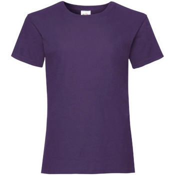 textil Pige T-shirts m. korte ærmer Fruit Of The Loom 61005 Violet