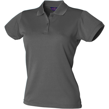 textil Dame Polo-t-shirts m. korte ærmer Henbury Coolplus Grå