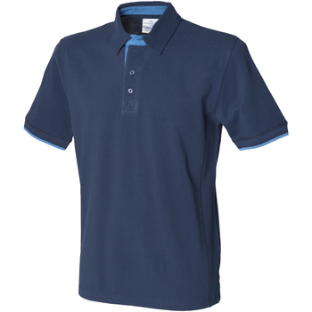 textil Herre Polo-t-shirts m. korte ærmer Front Row FR200 Blå