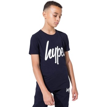 textil Børn T-shirts m. korte ærmer Hype  Blå