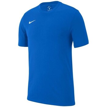 textil Dreng T-shirts m. korte ærmer Nike JR Team Club 19 Blå