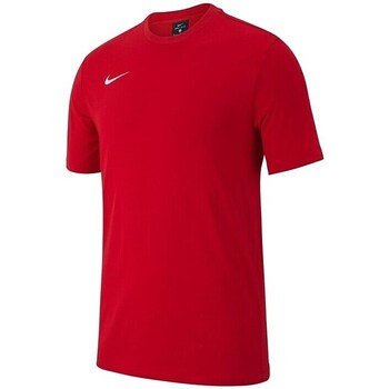 textil Dreng T-shirts m. korte ærmer Nike JR Team Club 19 Rød
