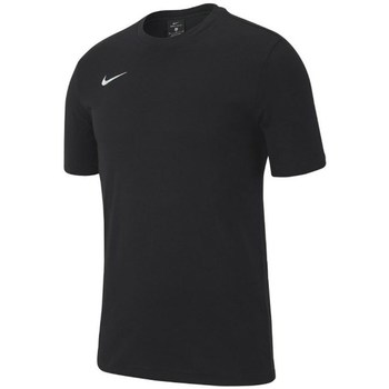 textil Dreng T-shirts m. korte ærmer Nike JR Team Club 19 Sort