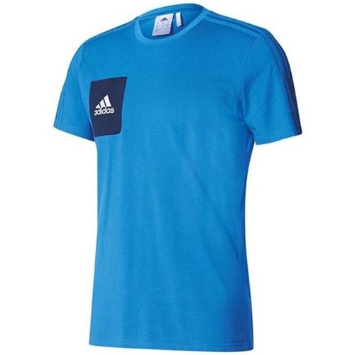 textil Herre T-shirts m. korte ærmer adidas Originals Tiro 17 Blå