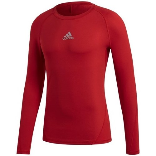 textil Dreng T-shirts m. korte ærmer adidas Originals Junior Alphaskin Rød