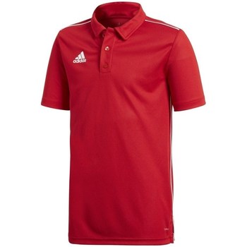 textil Dreng T-shirts m. korte ærmer adidas Originals Core 18 Junior Rød