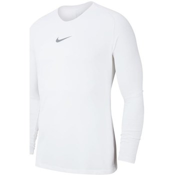 textil Herre Langærmede T-shirts Nike Dry Park First Layer Hvid