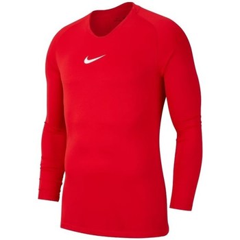textil Herre Langærmede T-shirts Nike Dry Park First Layer Rød