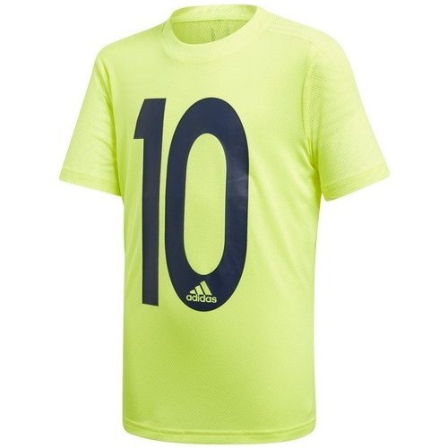 textil Dreng T-shirts m. korte ærmer adidas Originals JR Messi Icon Jersey Grøn