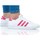 Sko Børn Lave sneakers adidas Originals Grand Court K Hvid, Pink