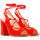 Sko Dame Sandaler Made In Italia - linda Rød