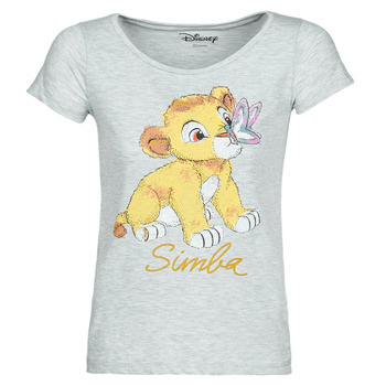 textil Dame T-shirts m. korte ærmer Yurban THE LION KING Grå