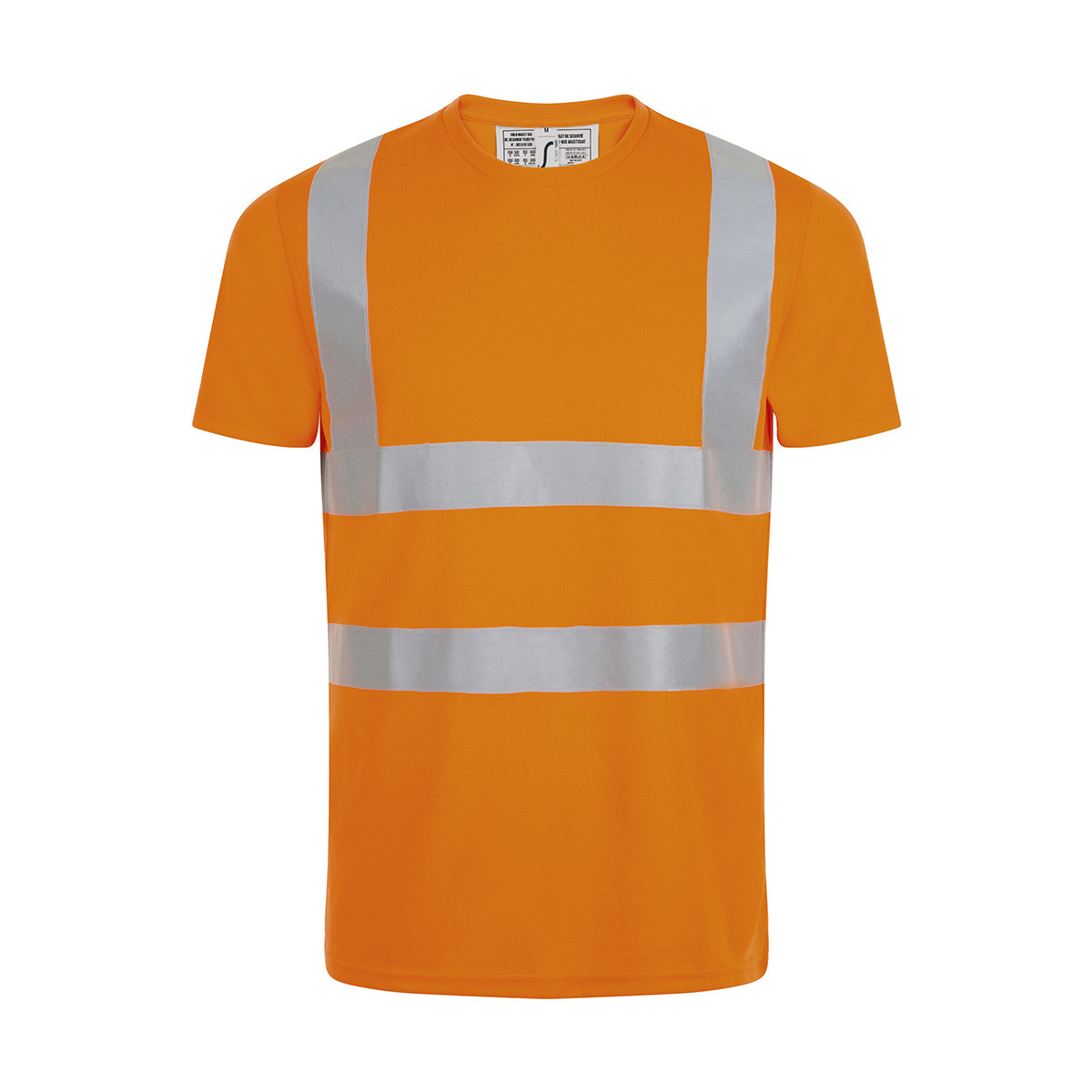 textil Herre T-shirts m. korte ærmer Sols MERCURE PRO VISIBLITY WORK Orange