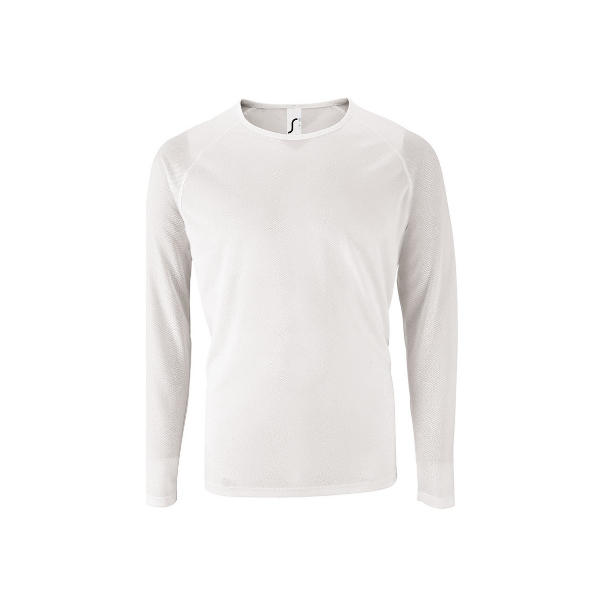 textil Herre Langærmede T-shirts Sols SPORT LSL MEN Hvid
