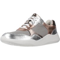Sko Dame Sneakers Clarks SIFT LACE ROSE GOLD Grå