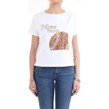 textil Dame T-shirts m. korte ærmer Pennyblack 29710220 Hvid