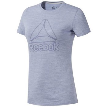 textil Dame T-shirts m. korte ærmer Reebok Sport TE Marble Logo Tee Grå