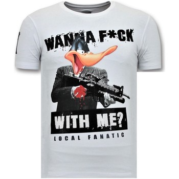 textil Herre T-shirts m. korte ærmer Local Fanatic 106309532 Hvid