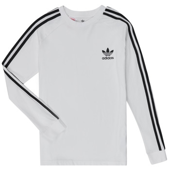 textil Børn Langærmede T-shirts adidas Originals 3STRIPES LS Hvid