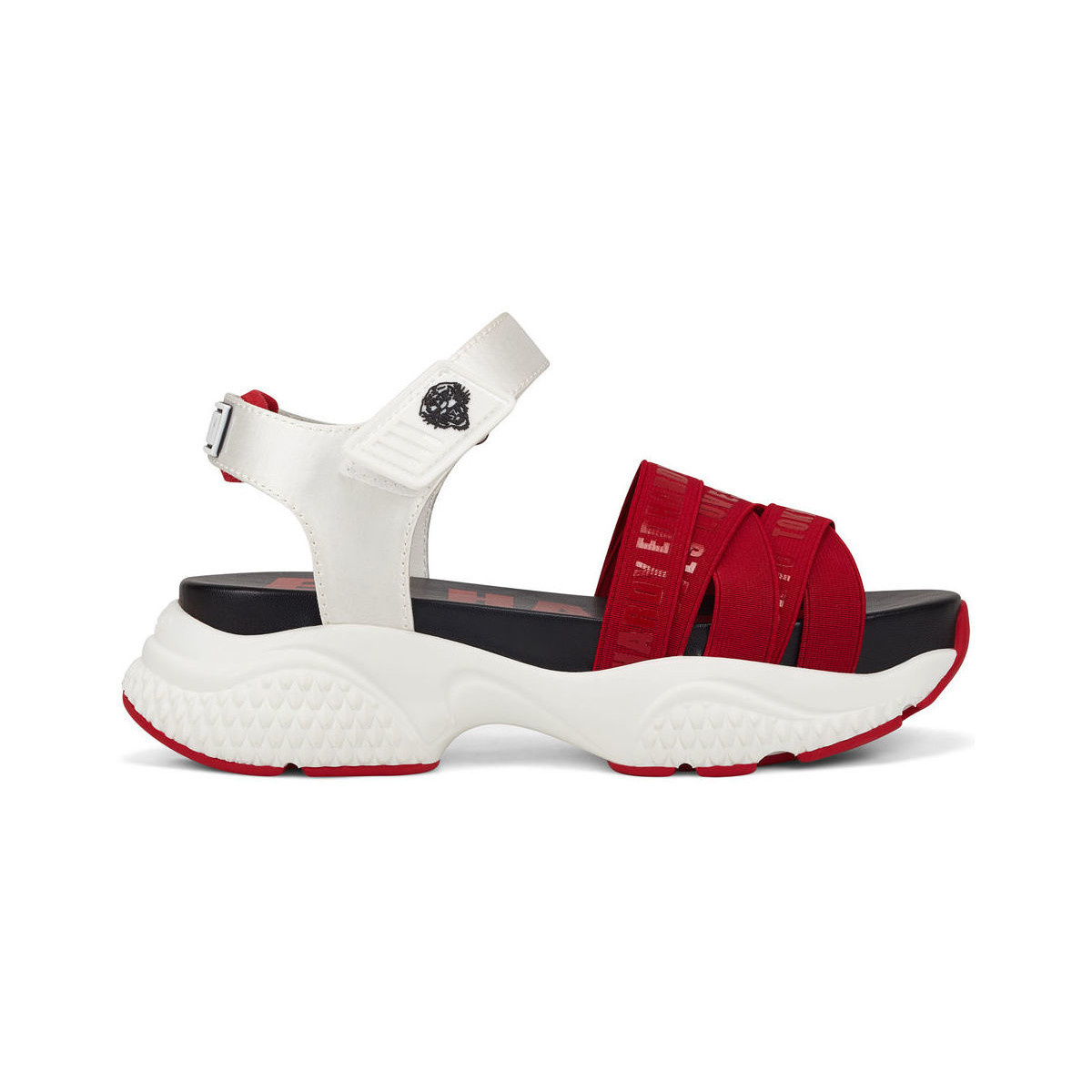 Sko Dame Sandaler Ed Hardy Overlap sandal red/white Rød