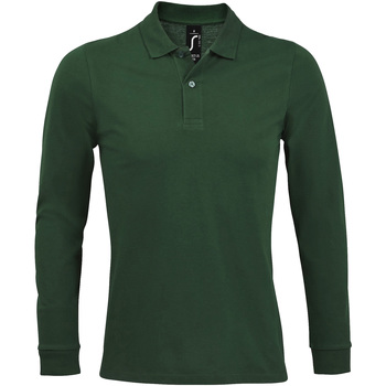 textil Herre Polo-t-shirts m. lange ærmer Sols PERFECT LSL COLORS MEN Grøn