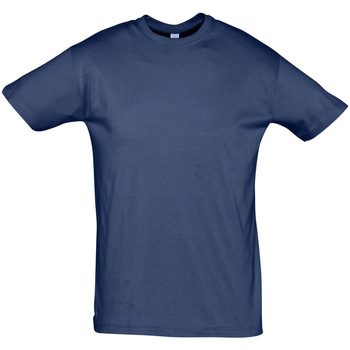 textil Herre T-shirts m. korte ærmer Sols REGENT COLORS MEN Blå