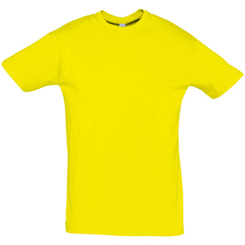 textil Herre T-shirts m. korte ærmer Sols REGENT COLORS MEN Gul