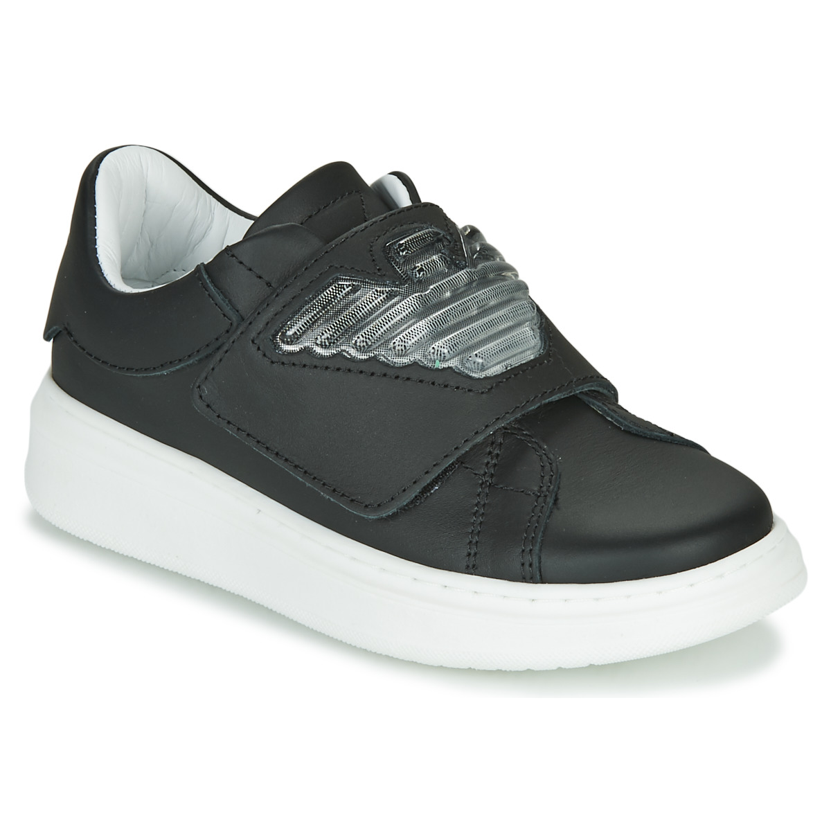 Sko Børn Lave sneakers Emporio Armani XYX014-XOI08 Sort