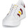Sko Lave sneakers adidas Originals TEAM COURT Hvid / Bordeaux / Gul