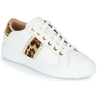 Sko Dame Lave sneakers Geox PONTOISE Hvid / Leopard