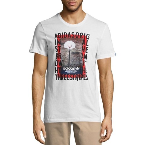 textil Herre T-shirts m. korte ærmer adidas Originals Originals Graphic Streetball Hvid
