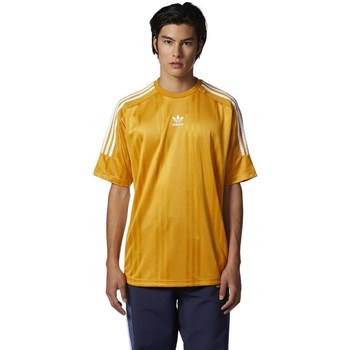 textil Herre T-shirts m. korte ærmer adidas Originals Originals Jacquard 3 Stripes Tshirt Gul