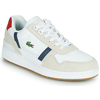 Sko Herre Lave sneakers Lacoste T-CLIP 0120 2 SMA Hvid / Marineblå / Rød