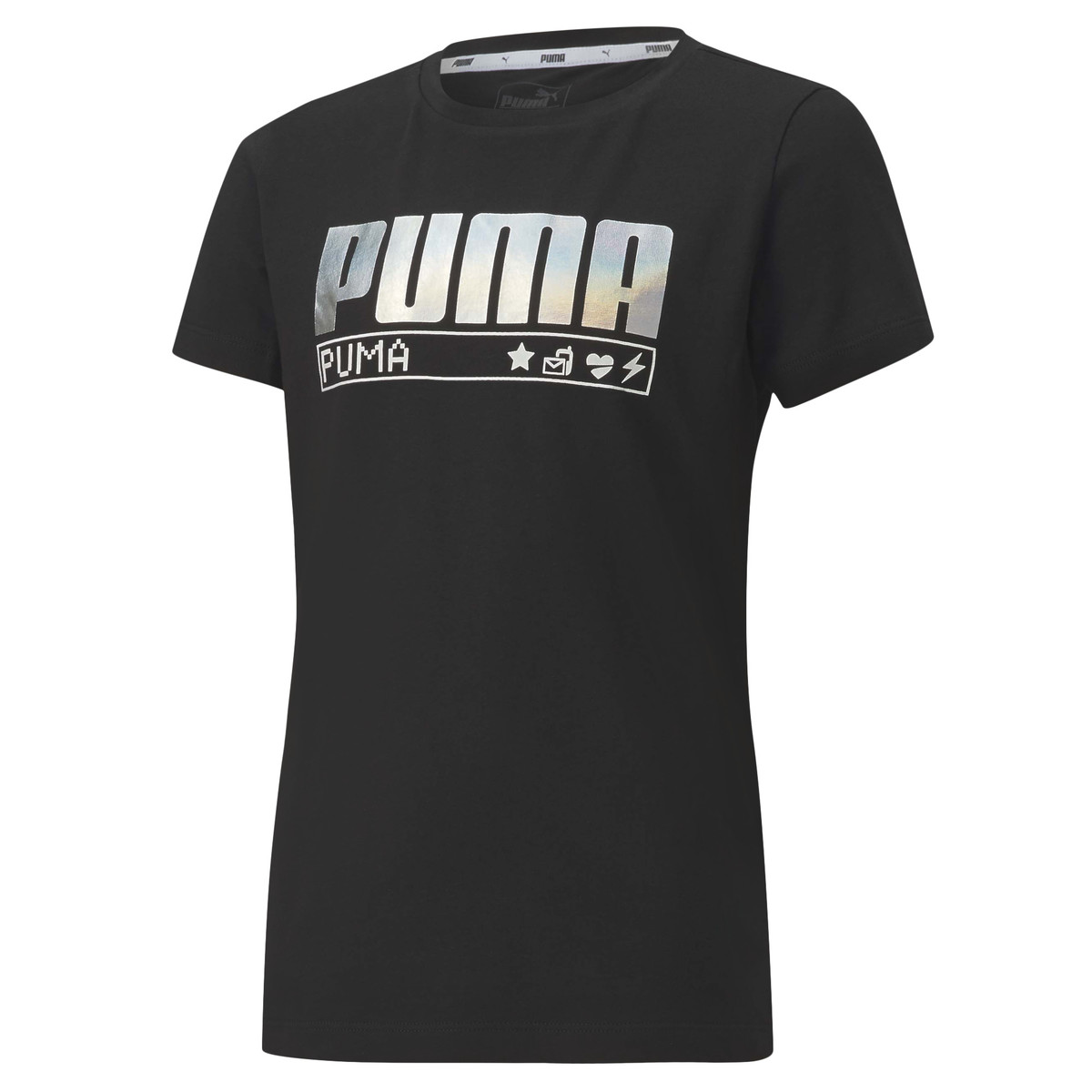 textil Pige T-shirts m. korte ærmer Puma ALPHA TEE 165 Sort