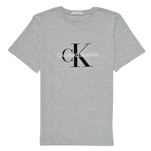 textil Børn T-shirts m. korte ærmer Calvin Klein Jeans MONOGRAM Grå