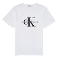 textil Børn T-shirts m. korte ærmer Calvin Klein Jeans MONOGRAM Hvid
