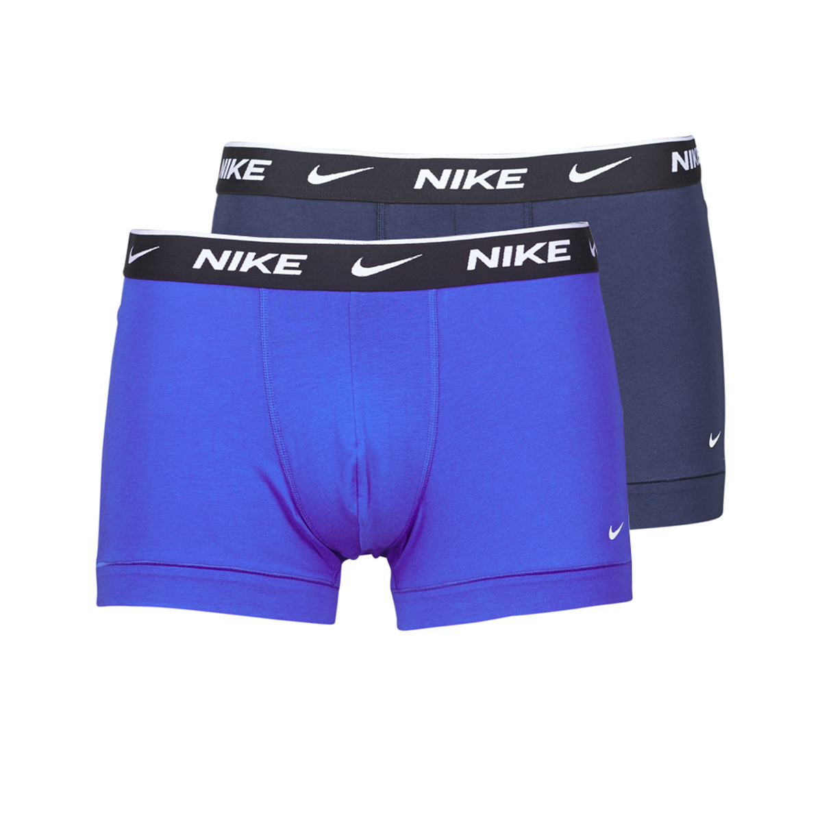 Undertøj Herre Trunks Nike EVERYDAY COTTON STRETCH X2 Blå / Marineblå