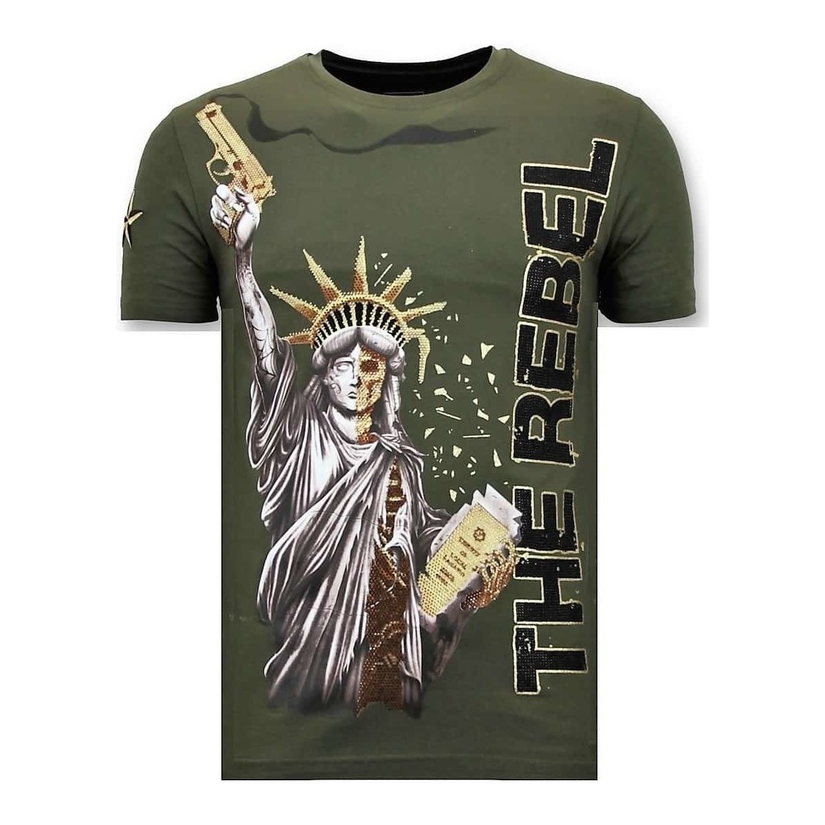 textil Herre T-shirts m. korte ærmer Local Fanatic 107513420 Grøn
