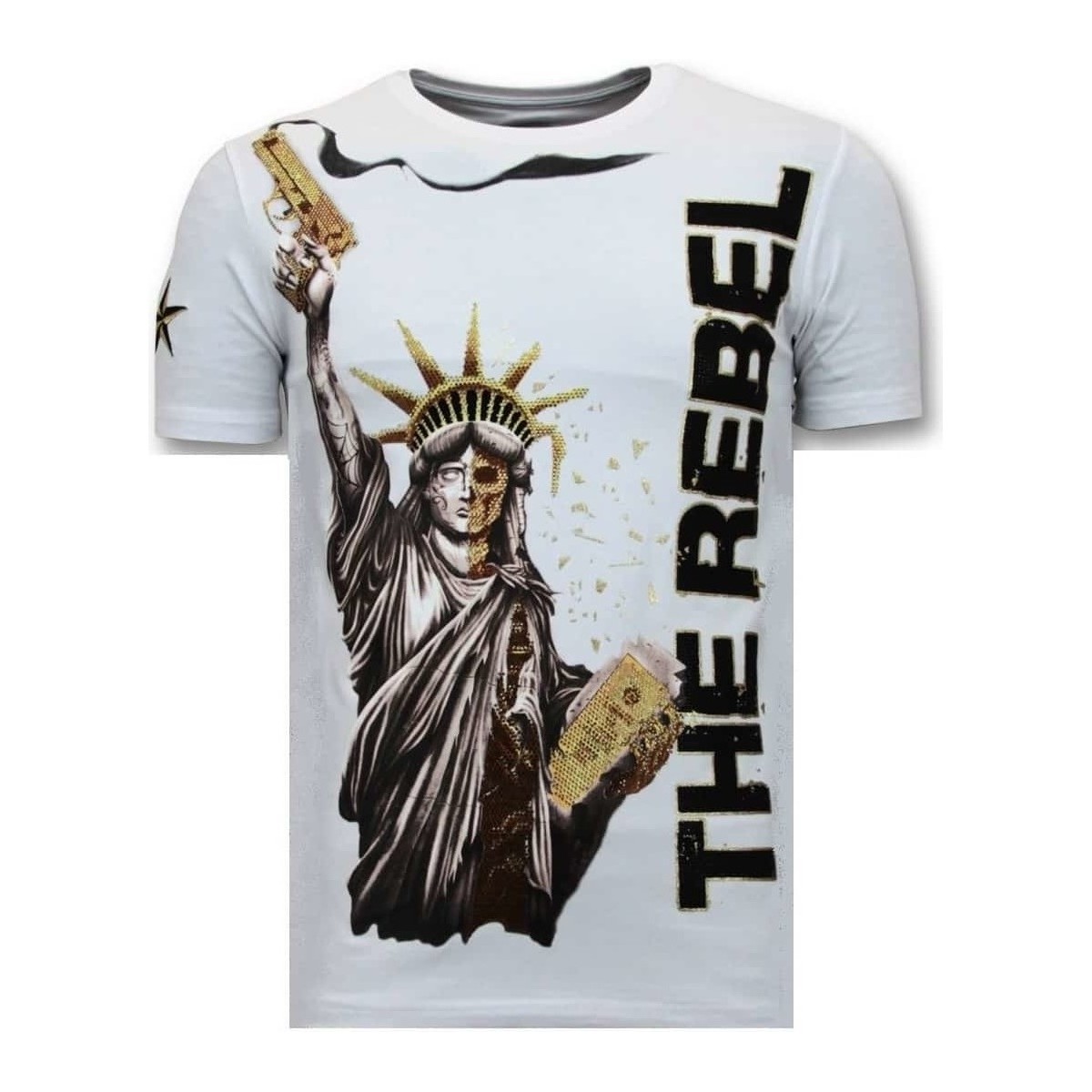 textil Herre T-shirts m. korte ærmer Local Fanatic 107513124 Hvid