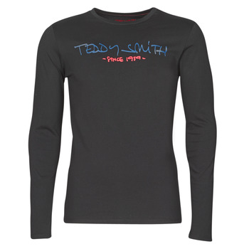 textil Herre Langærmede T-shirts Teddy Smith TICLASS BASIC M Sort