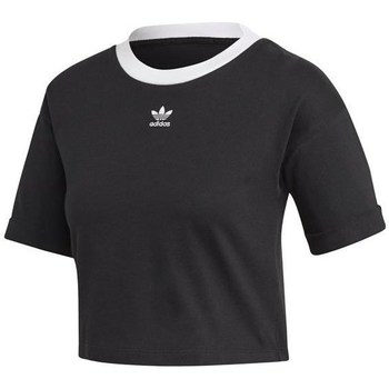 textil Dame T-shirts m. korte ærmer adidas Originals M10 Crop Top Sort