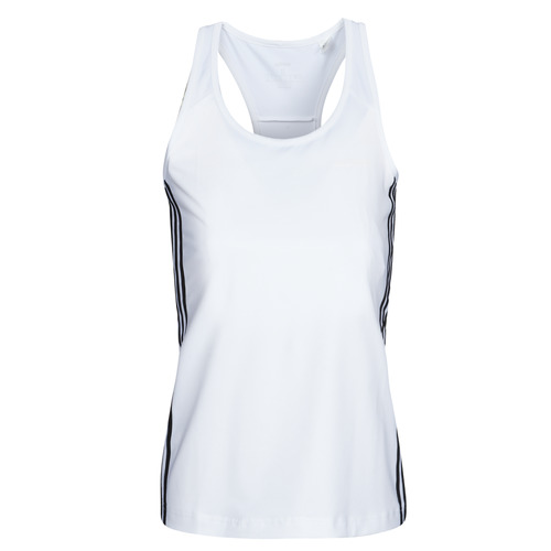 textil Dame Toppe / T-shirts uden ærmer adidas Performance W D2M 3S TANK Hvid