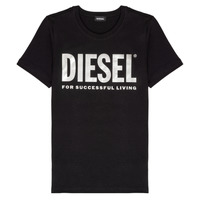 textil Pige T-shirts m. korte ærmer Diesel TSILYWX Sort