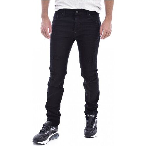 textil Herre Lige jeans Dsquared S71LB0525 Sort