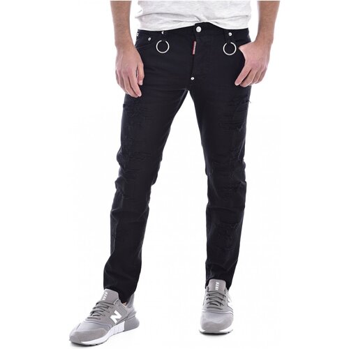 textil Herre Jeans - skinny Dsquared S74LB0493 Sort