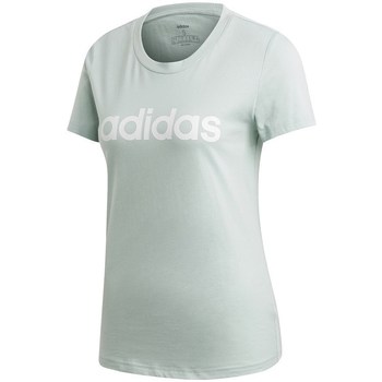textil Dame T-shirts m. korte ærmer adidas Originals Essentials Linear Slim Tee Grøn